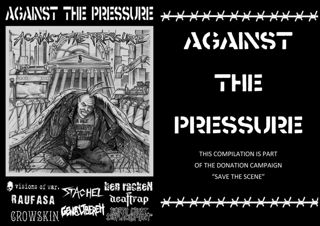 Sampler Against the Pressure als Teil der Spendensammlung Save the Scene